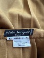 Salvatore Ferragamo wełniana plisowana spódnica vintage