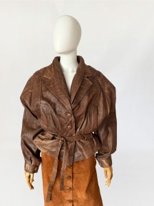 Włoska skórzana kurtka vintage 1980s