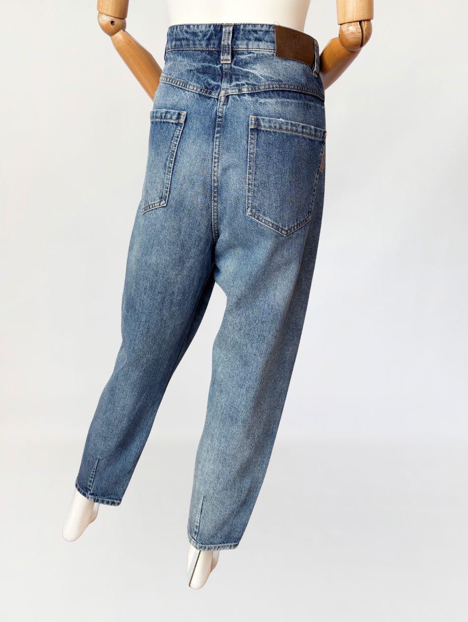 Brunello Cucinelli jeansy wysoki stan