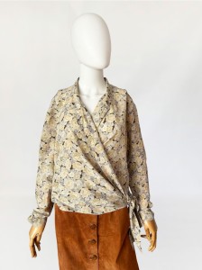 Persona Marina Rinaldi jedwabna koszula w kwiatowe wzory