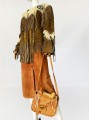 Unikatowa skórzana torba charro Meksyk 1970s
