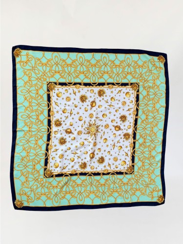 Włoska apaszka vintage 100% jedwab (7).jpg