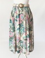 Kwiatowa rozkloszowana spódnica vintage