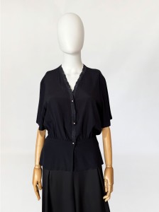 Pierre Cardin koszulowa bluzka vintage jedwab