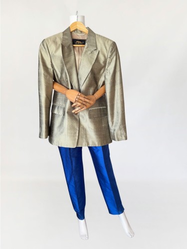 Marynarka vintage z jedwabnego szantungu (2).jpg