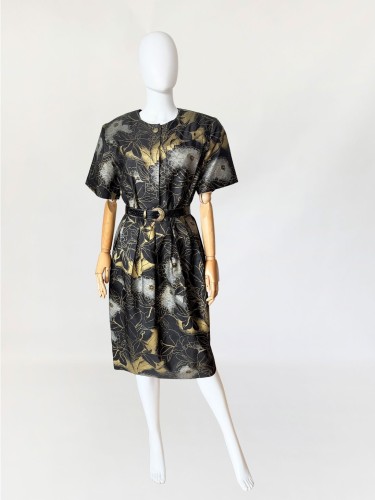 Sukienka vintage z tajskiego jedwabiu