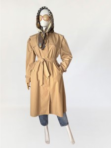 Włoski prochowiec vintage z wiązaniem