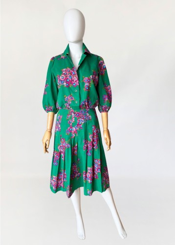 Kwiatowa sukienka vintage 1960s  (7).jpg