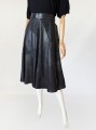Rozkloszowana skórzana spódnica vintage  (4).jpg