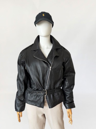 Skórzana włoska ramoneska vintage 1980s (2).jpg