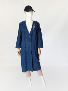 Jeansowy płaszcz vintage 1980s 1990s