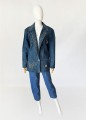 Jeansowa zdobiona kurtka vintage 1980s (2).jpg