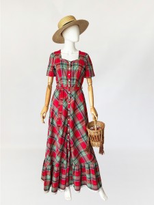 Betty Barclay prairie dress vintage 1970s 