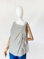 Max Mara jedwabna bluzka z falbaną