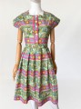 Sukienka vintage 1940s 1950s novelty print