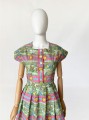 Sukienka vintage 1940s 1950s novelty print