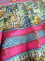 Sukienka vintage 1940s 1950s novelty print
