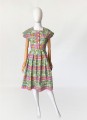 Sukienka vintage 1940s 1950s novelty print