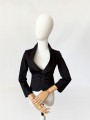 Dsquared2 krótka czarna marynarka