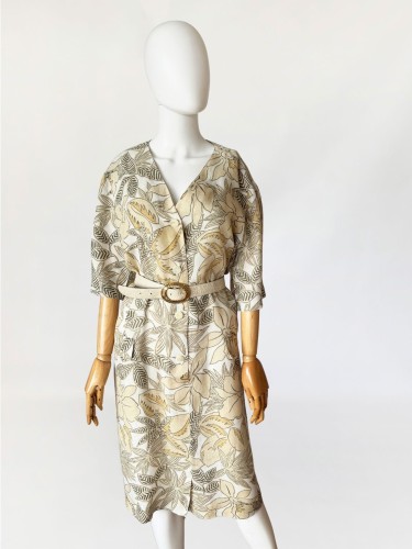 Marina Rinaldi sukienka vintage 100% len (6).jpg