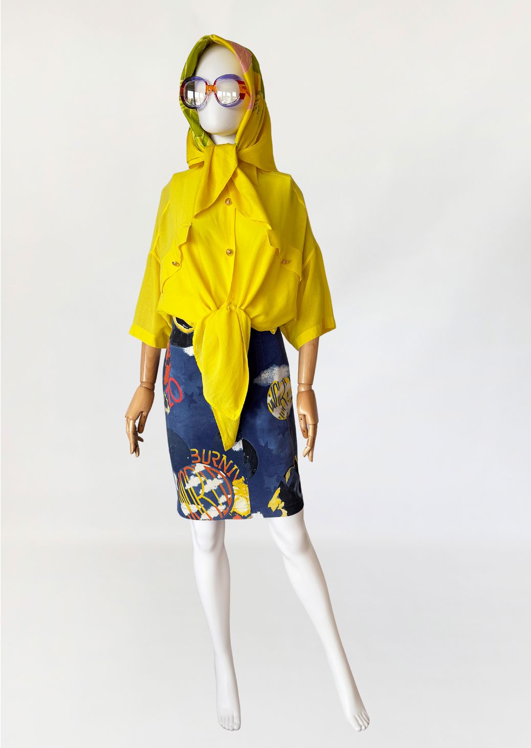 Versace jedwabna koszula vintage 1990s