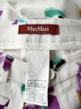 Max Mara bawełniane spodnie w kwiatowe wzory