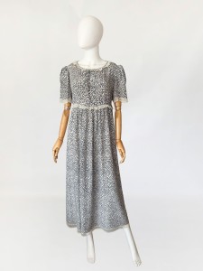 Valentino jedwabna maxi sukienka vintage