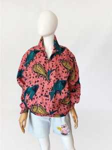 Jedwabna bomberka vintage 1990s