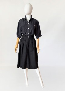 Giorgio Armani lniana czarna spódnica vintage