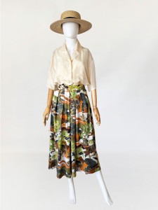 Kuloty vintage w tropikalne wzory