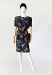 Luisa Spagnoli sukienka vintage w barokowe wzory