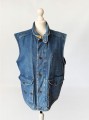 Valentino jeansowa kamizelka vintage 1980s/1990s