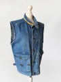 Valentino jeansowa kamizelka vintage 1980s/1990s