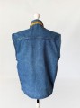 Valentino jeansowa kamizelka vintage 1980s/1990s