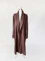 Długi jedwabny szlafrok vintage unisex