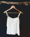 Haftowany jedwabny top vintage