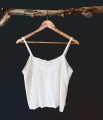 Haftowany jedwabny top vintage