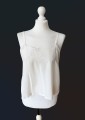 Haftowany jedwabny top vintage