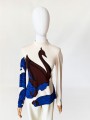 Tory Burch bluzka Art Nouveau Swans Resort 2022