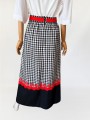 Maxi spódnica w kratę vichy vintage 1970s