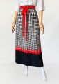 Maxi spódnica w kratę vichy vintage 1970s
