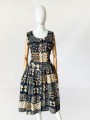 Długa bawełniana sukienka boho vintage