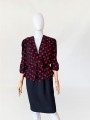 Sukienka w grochy vintage 1980s/1990s