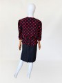 Sukienka w grochy vintage 1980s/1990s