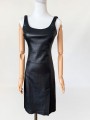 BCBGMAXAZRIA skórzana sukienka vintage