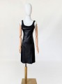 BCBGMAXAZRIA skórzana sukienka vintage