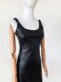 BCBGMAXAZRIA skórzana sukienka vintage