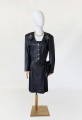 BCBGMAXAZRIA skórzana sukienka vintage