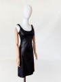 BCBGMAXAZRIA skórzana sukienka vintage