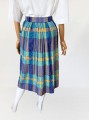 Rozkloszowana spódnica vintage w kratę